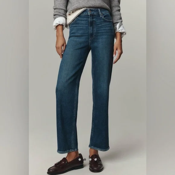 PAIGE Anessa High Rise Straight Leg Jeans Arpeggio Wash Size 28 NWT $249 - Picture 1 of 13